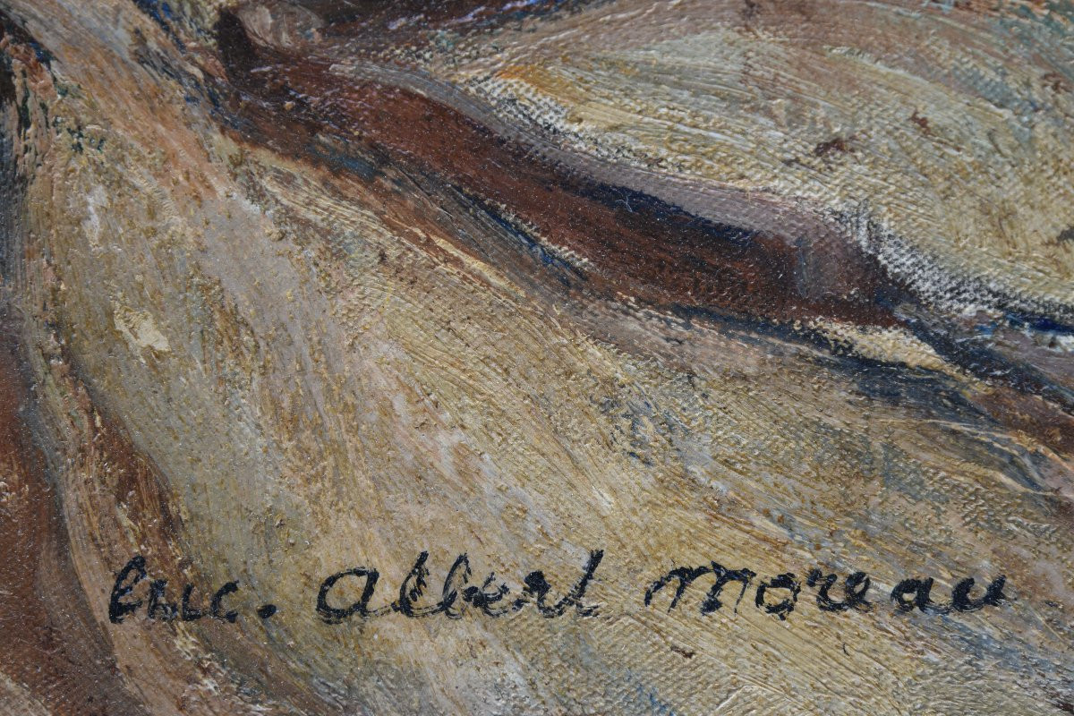 Luc Albert Moreau "the Almonds" 1927 Oil On Canvas 50x65-photo-3